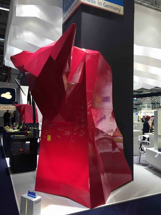 koziol germany pablo huge figure bull kitchen knifes fiberglass sculpture