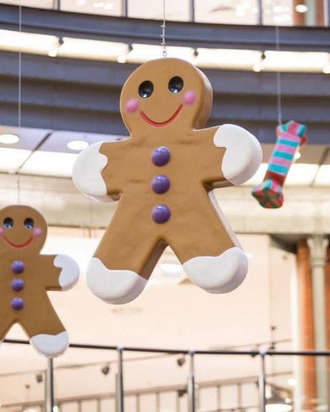 gingerbread man, christmas cnady figure - Świąteczne dekoracje - christmas decorations fiberglass