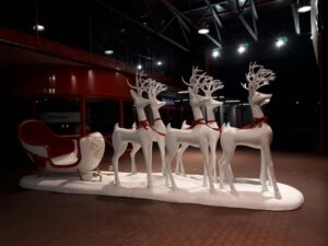 dekoracje świąteczne renifery, sanie mikołaja - x mas decorations