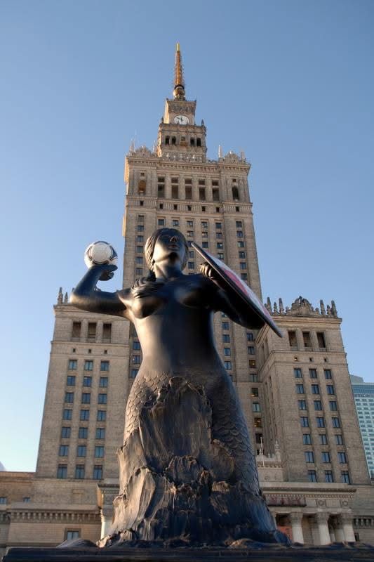 Warszawa rzeźba artystyczna pałac kultury fiberglass 3d creations